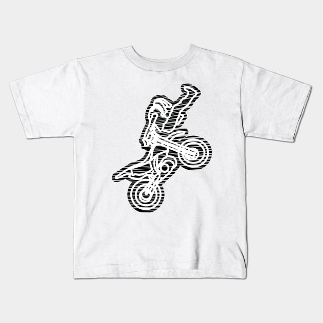 freestyle in the air Kids T-Shirt by bloomroge